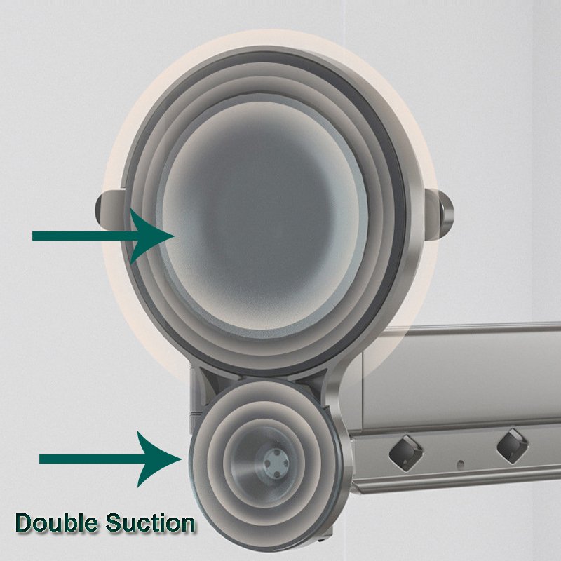 Suction cup type Wall Mounted Clothesline Laundry Hangers Racks Folding Clothes Hanger Retractable Aluminum Cloth Drying Rack