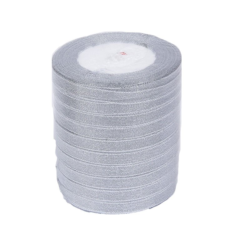 High-quality gold and bright grey onion with batch Explosive gift box packaging ribbon Golden cake box ribbon wholesale