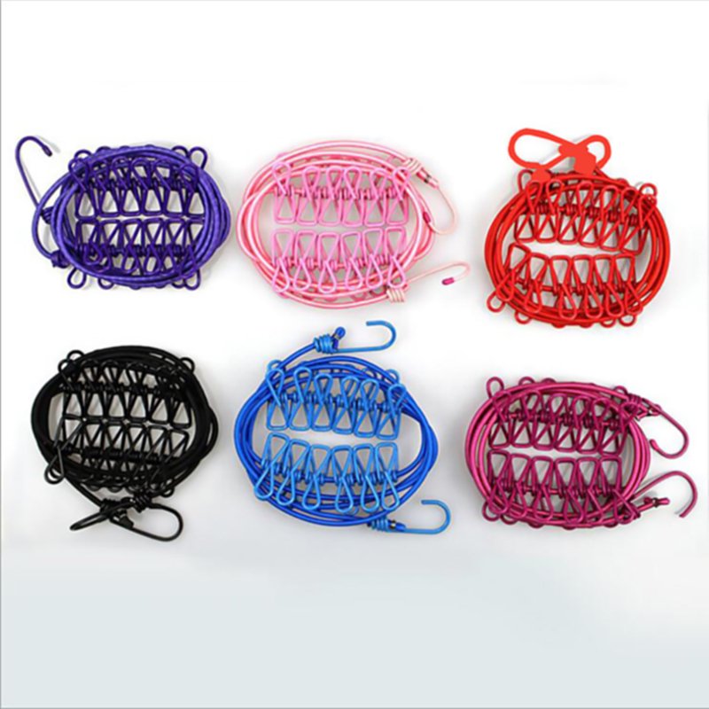 Clothesline Line Laundry Rope Drying Rope Hiking Camping Non-slip Windproof Cloth Iron Polybag Single Outdoor Sports Travel 3m