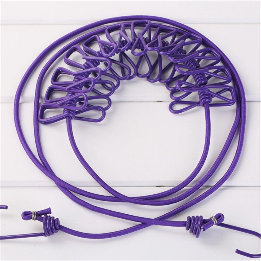 Clothesline Line Laundry Rope Drying Rope Hiking Camping Non-slip Windproof Cloth Iron Polybag Single Outdoor Sports Travel 3m