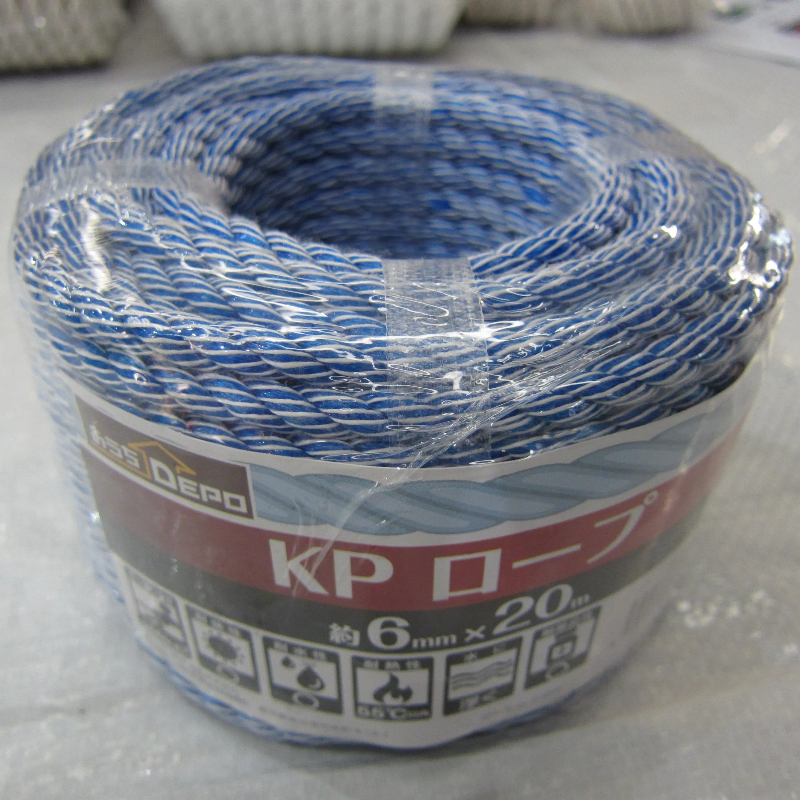 Nylon woven rope tied with polyester anti-aging rope Dormitory curtain clothesline KP rope 6mm