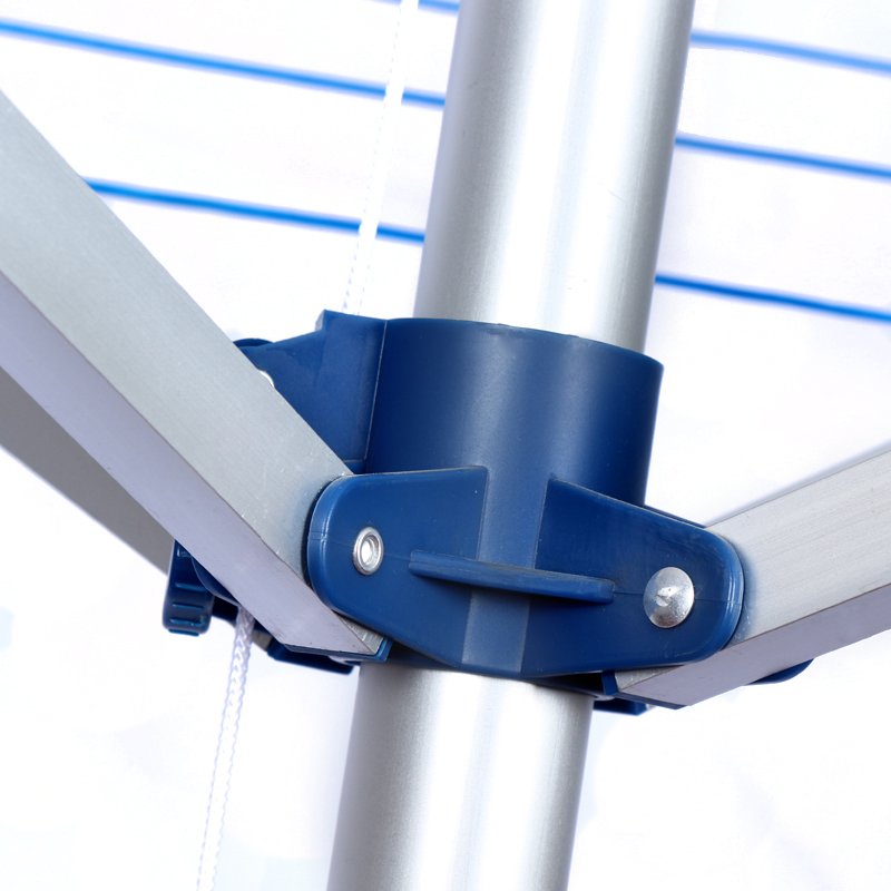 Outdoor 4-arms aluminum rotary airer, umbrella rotary clothesline
