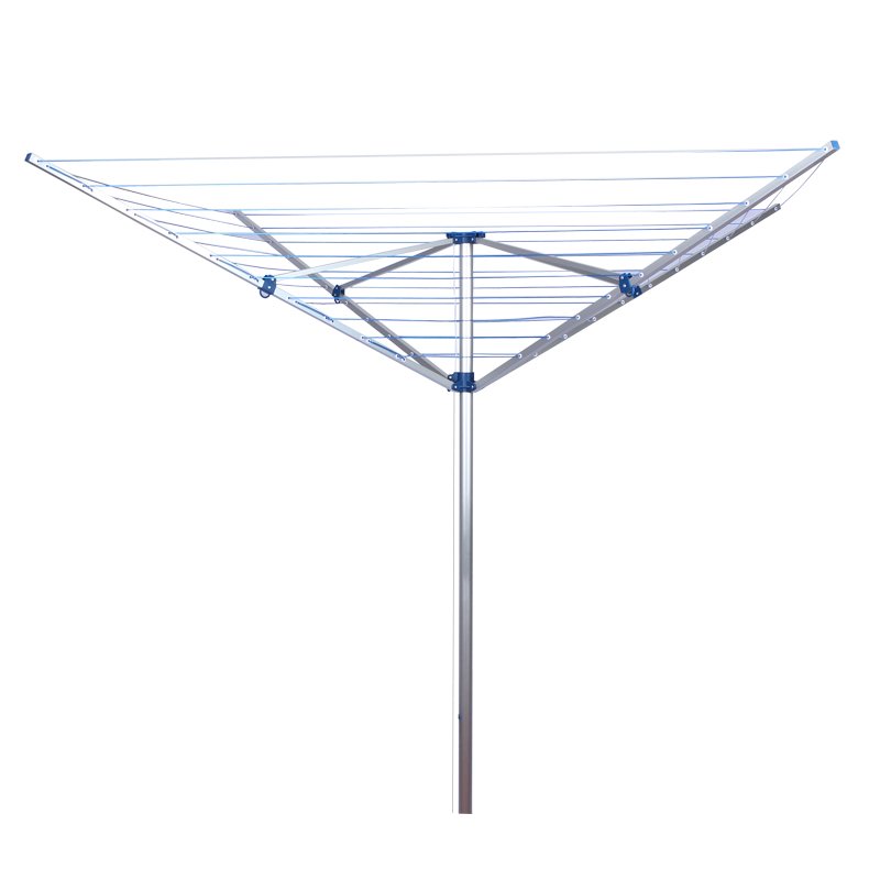 Outdoor 4-arms aluminum rotary airer, umbrella rotary clothesline