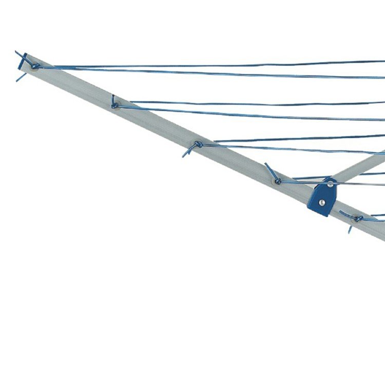 15M 3 Arms Aluminum Umbrella Shape Foldable Clothesline Stand Folding Outdoor Clothes Lines Rotary Clothes Drying Rack