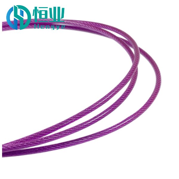 Custom coated plastic wire rope/clothesline in multiple colors and sizes