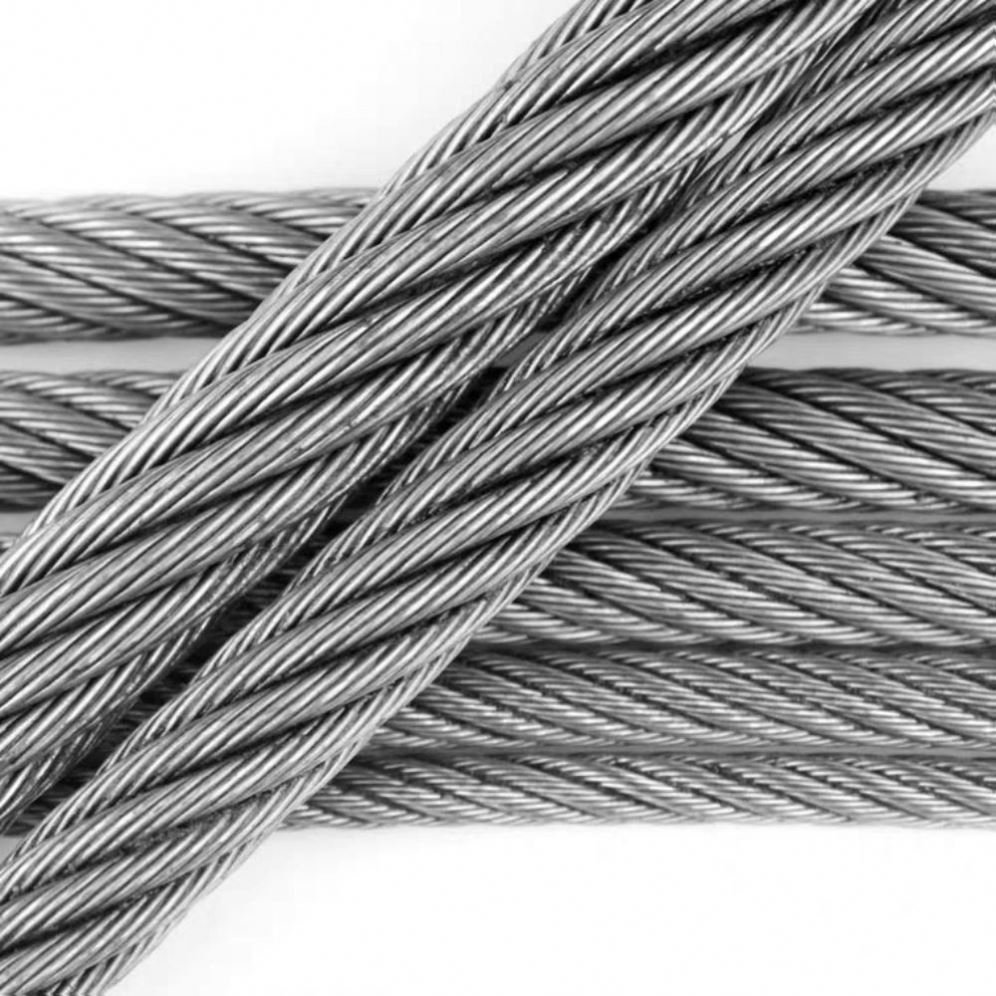 High strength color PVC coated steel wire rope
