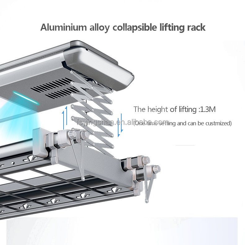 High Quality Manufacture Automatic Laundry Rack Clothesline Electric Clothes Drying Rack Hanger Carton El Clothes Rack System