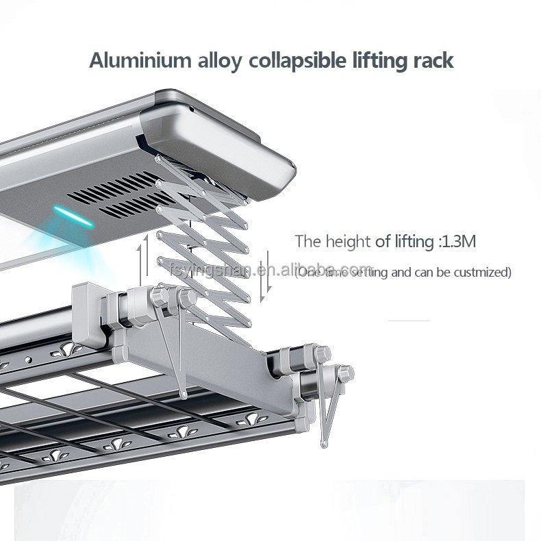 High Quality Manufacture Automatic Laundry Rack Clothesline Electric Clothes Drying Rack Hanger Carton El Clothes Rack System
