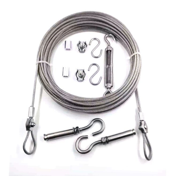 High Quality retractable camping clothesline wire rope washing line