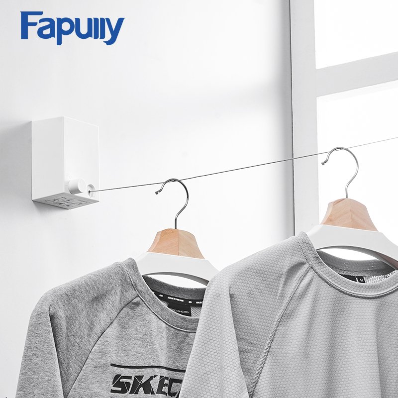 Indoor ABS Square Clothesline Outdoor Clothes Dryer, 4.2m/165 in ABS Clothesline Rope Retractable Clothes line