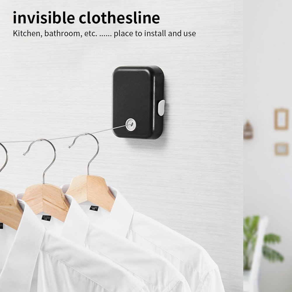 Stainless Steel Wire Clothesline Indoor Clothes Drying Clothesline Punch-Free Washing Clothes Line