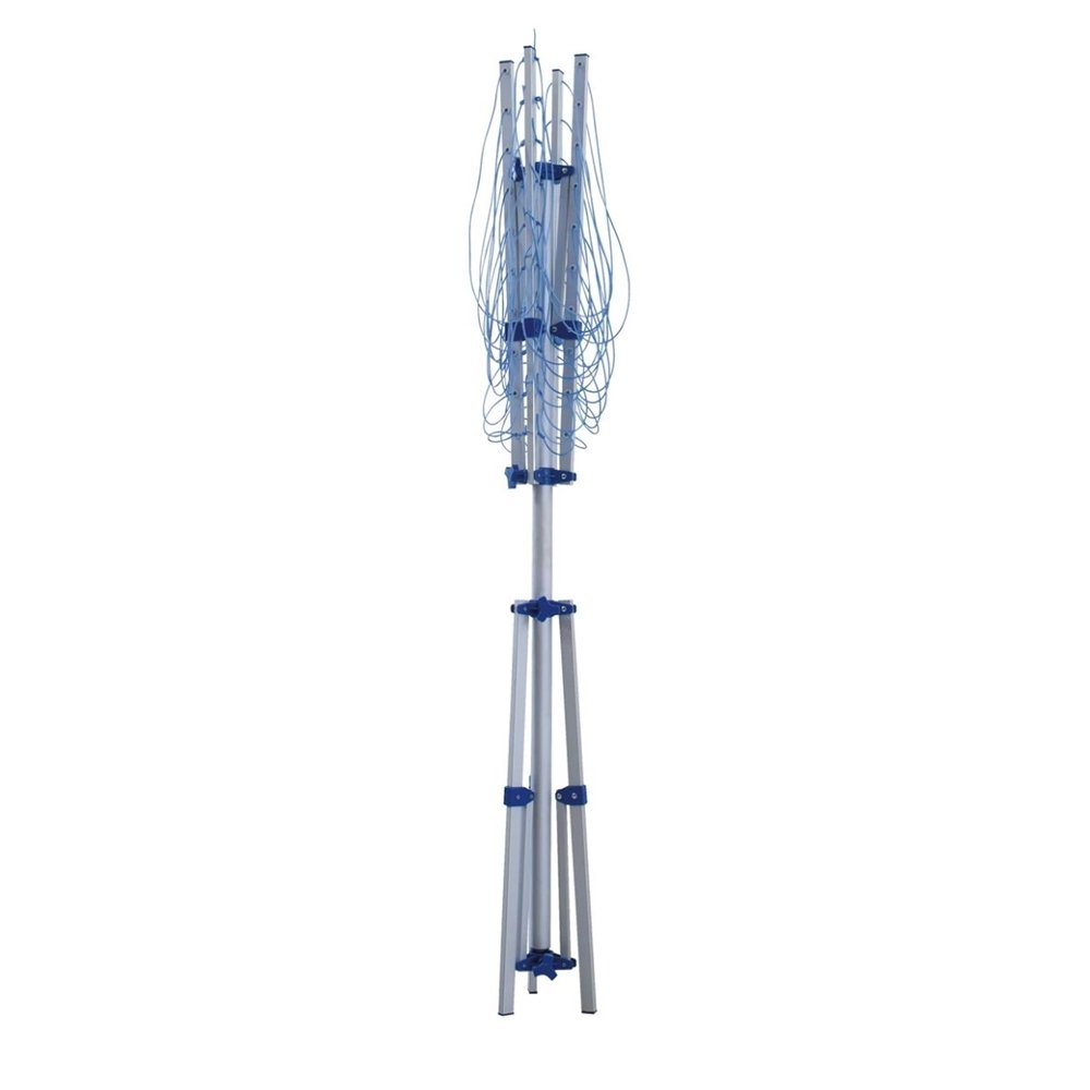 New Design 30M 3 Arms Aluminum Drying Umbrella Type With Feet Cloth Hanger Stand Clothes Airer Rack