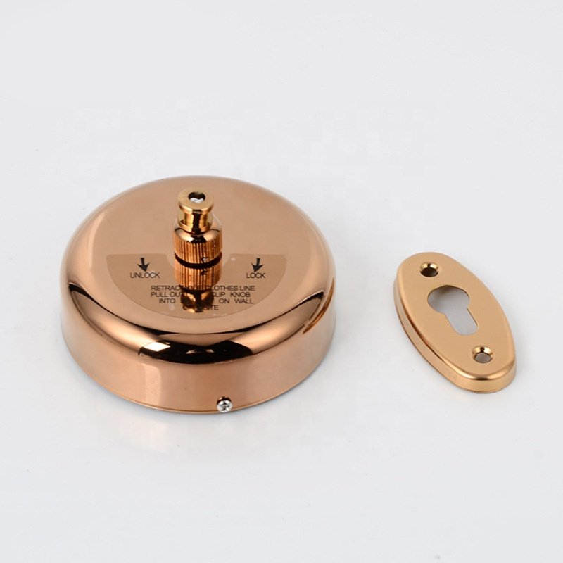 High quality 304 SUS Stainless steel retractable clothesline wall mounted Bathroom retractable clothing line for Hotel