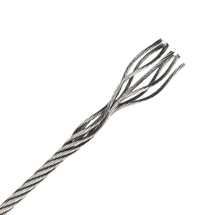 304 stainless steel wire rope hoisting lifting 7x77x19 clothesline 316 stainless steel rope