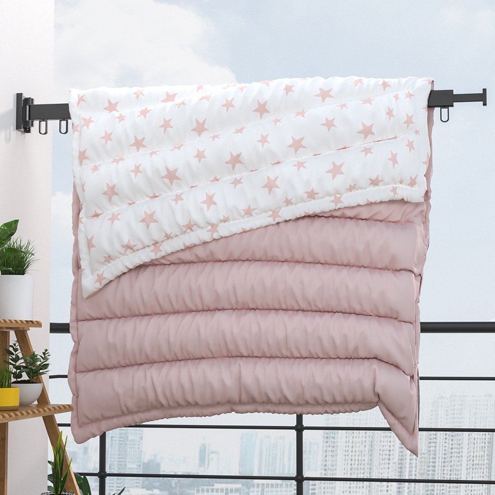 Wall Mounted Clothesline Laundry Hangers Racks Folding Clothes Hanger Retractable Aluminum Cloth Drying Rack