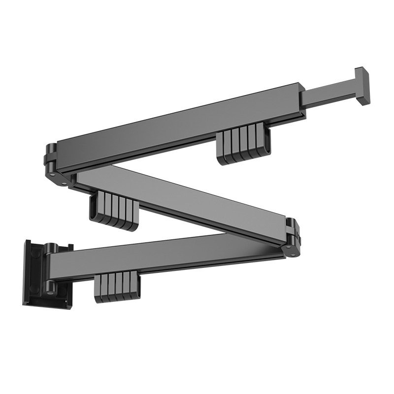 Wall Mounted Clothesline Laundry Hangers Racks Folding Clothes Hanger Retractable Aluminum Cloth Drying Rack