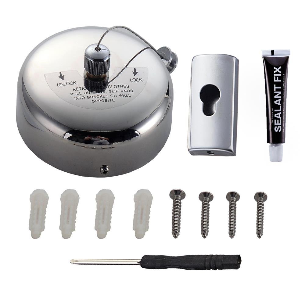 stainless steel Home bathroom Telescopic clothesline