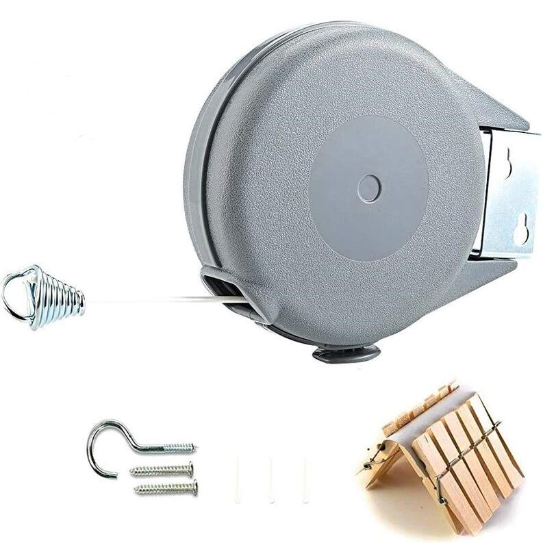 Retractable Clothesline - Portable Heavy Duty Indoor and Outdoor Washing Line Retractable Clothesline - Portable Heavy Duty