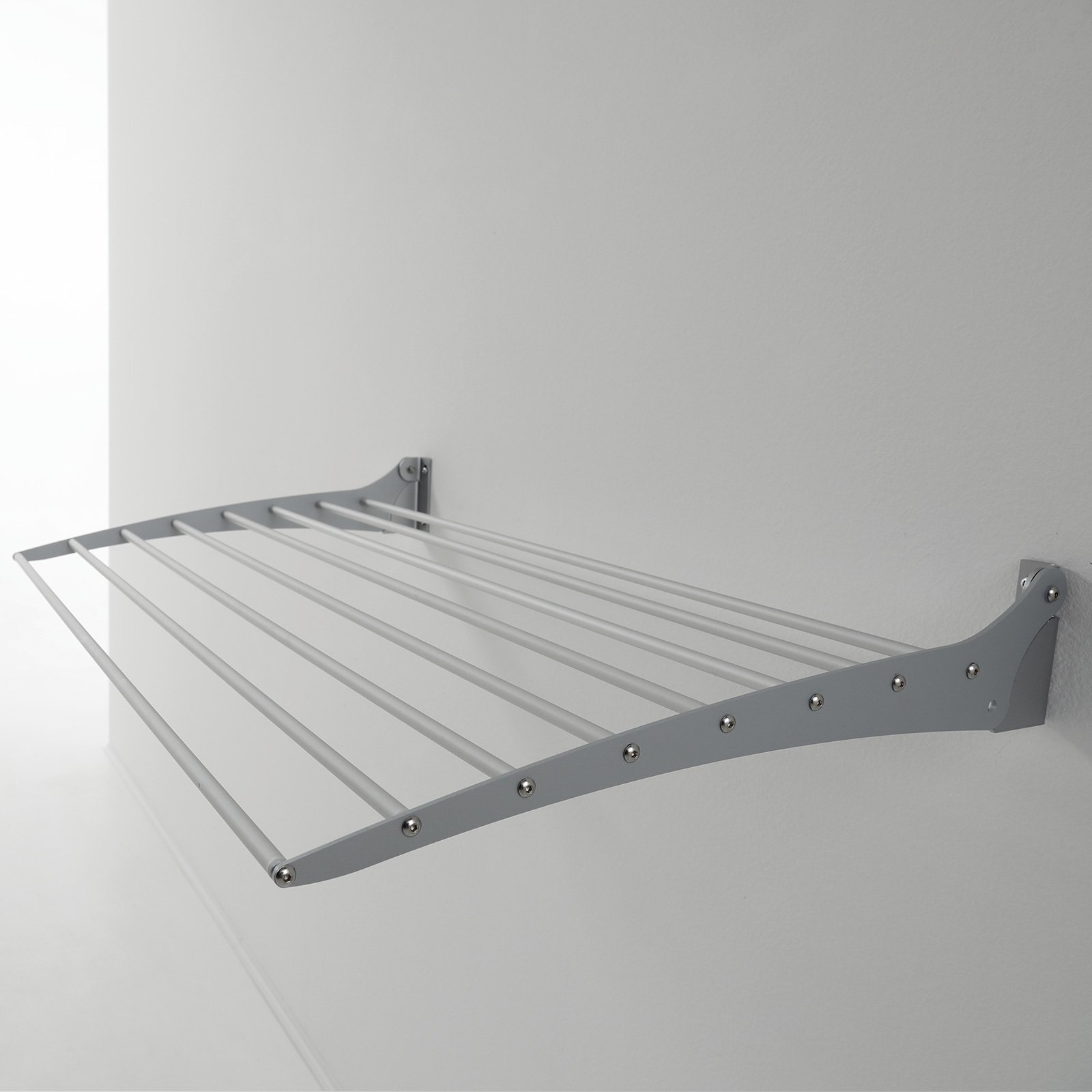 Premium Quality Wall clothes drying rack Made in Italy clothes airer, wall laundry airer for indoor and outdoor use 120x50x57 cm