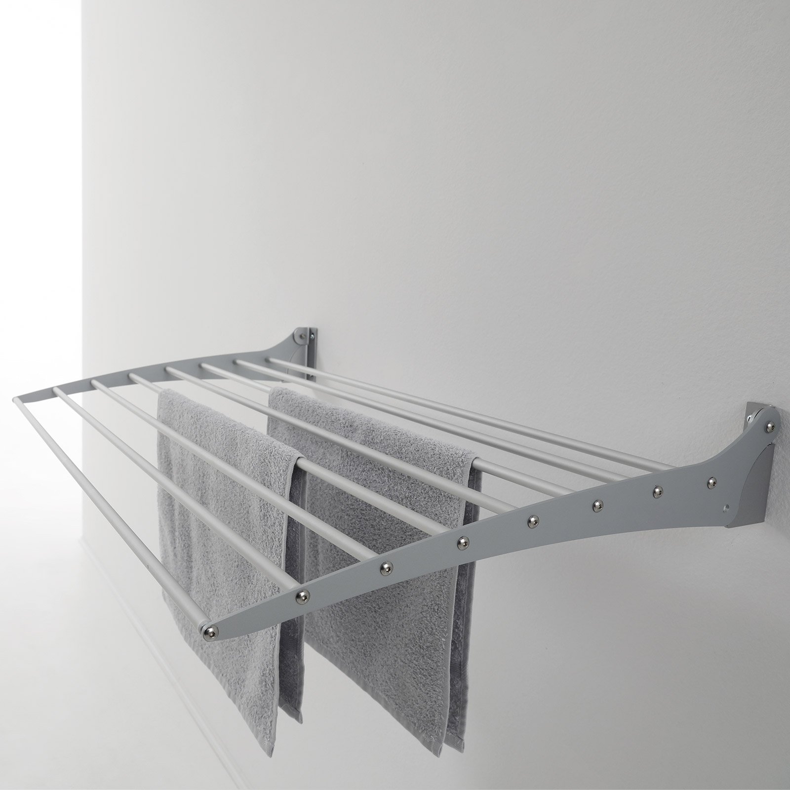 Premium Quality Wall clothes drying rack Made in Italy clothes airer, wall laundry airer for indoor and outdoor use 120x50x57 cm