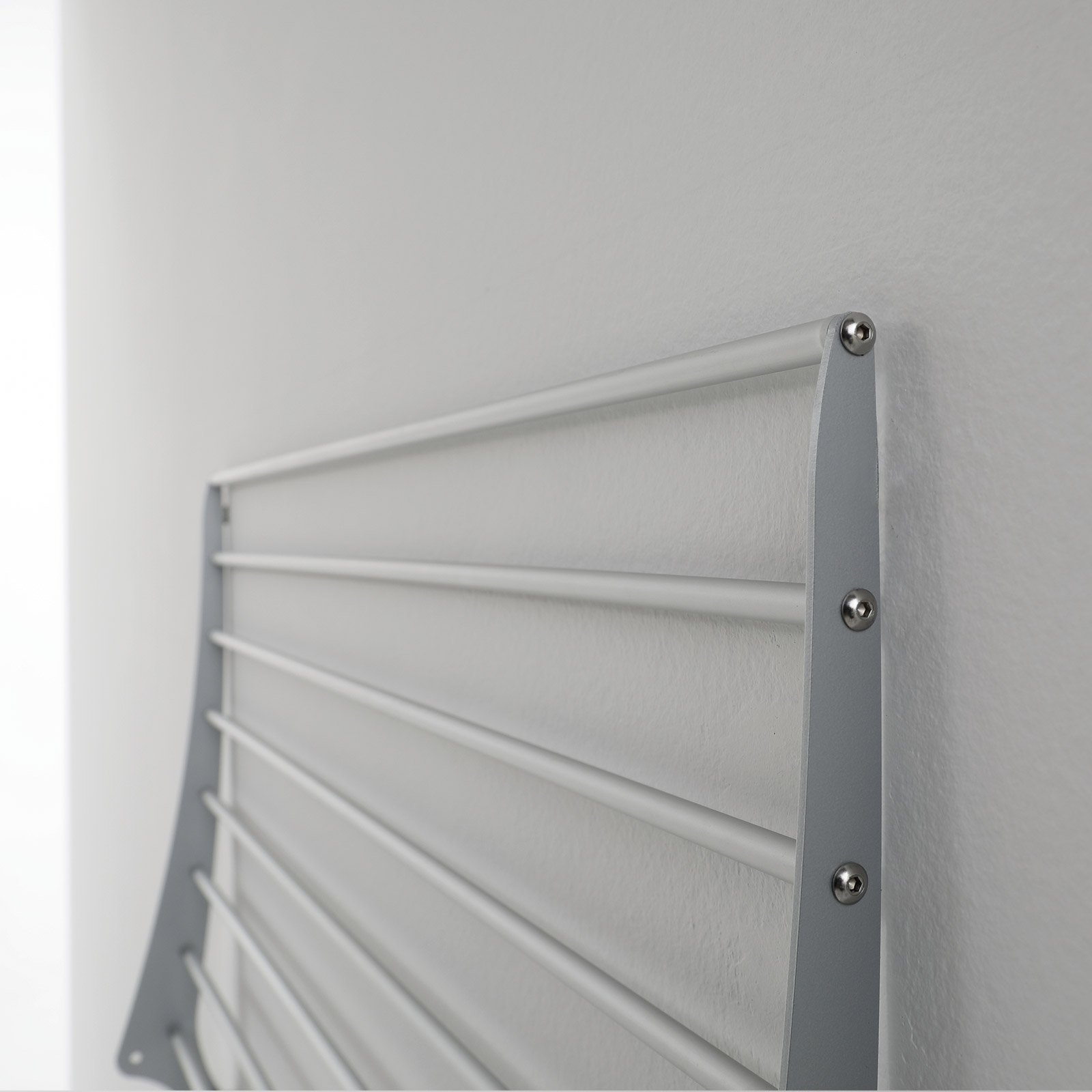 Premium Quality Wall clothes drying rack Made in Italy clothes airer, wall laundry airer for indoor and outdoor use 120x50x57 cm