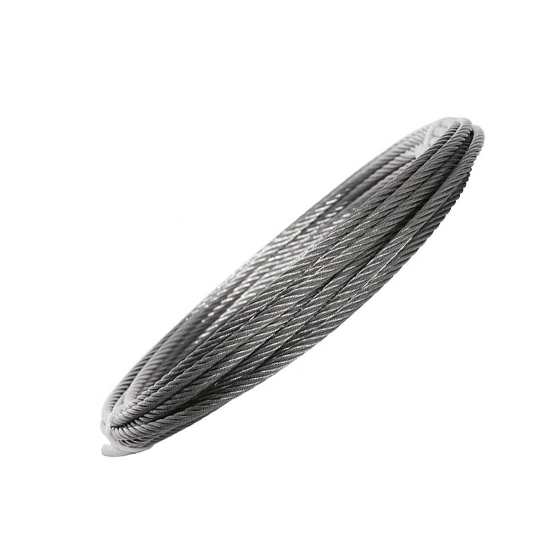 Wipe steel rope 7*19 structure guangdong rigging hardware price 3mm stainless steel wire rope wire cable
