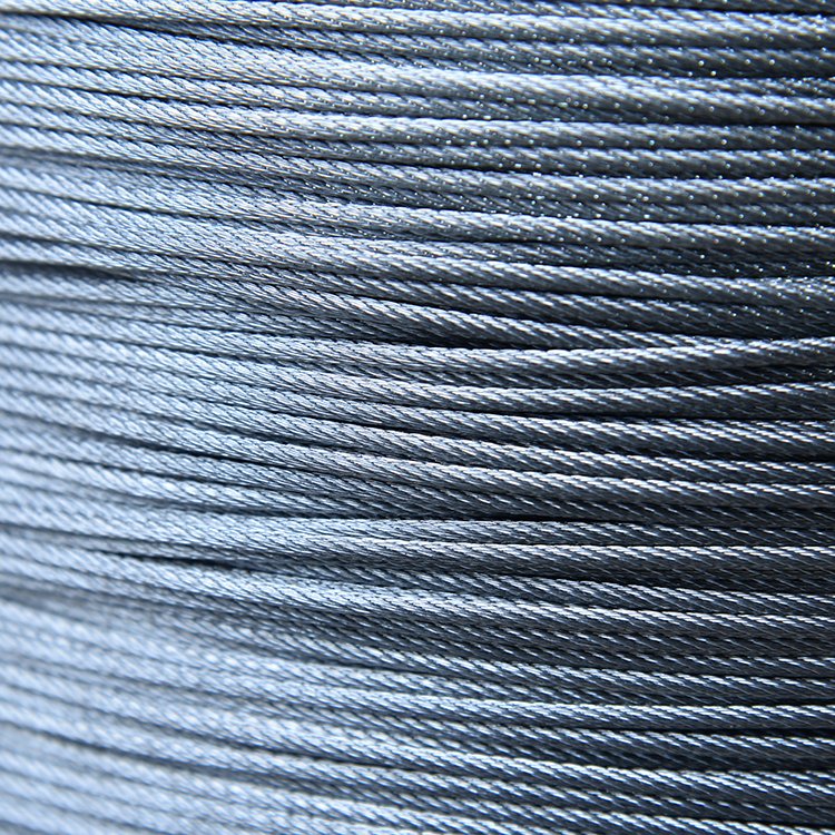 Steel Wire Rope Galvanized 7x7 1.0mm Clothesline Retractable Guy Wire For Clothes Hanger