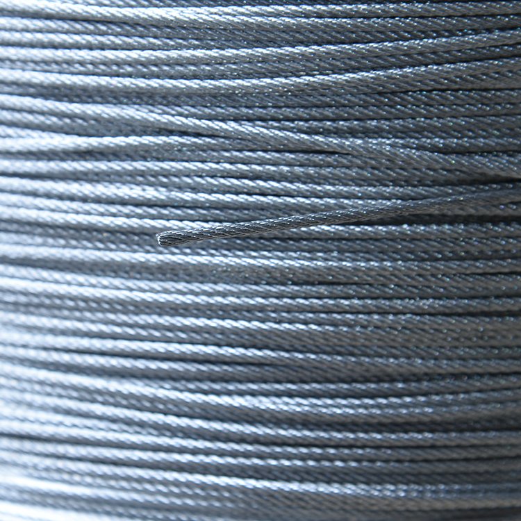 Steel Wire Rope Galvanized 7x7 1.0mm Clothesline Retractable Guy Wire For Clothes Hanger