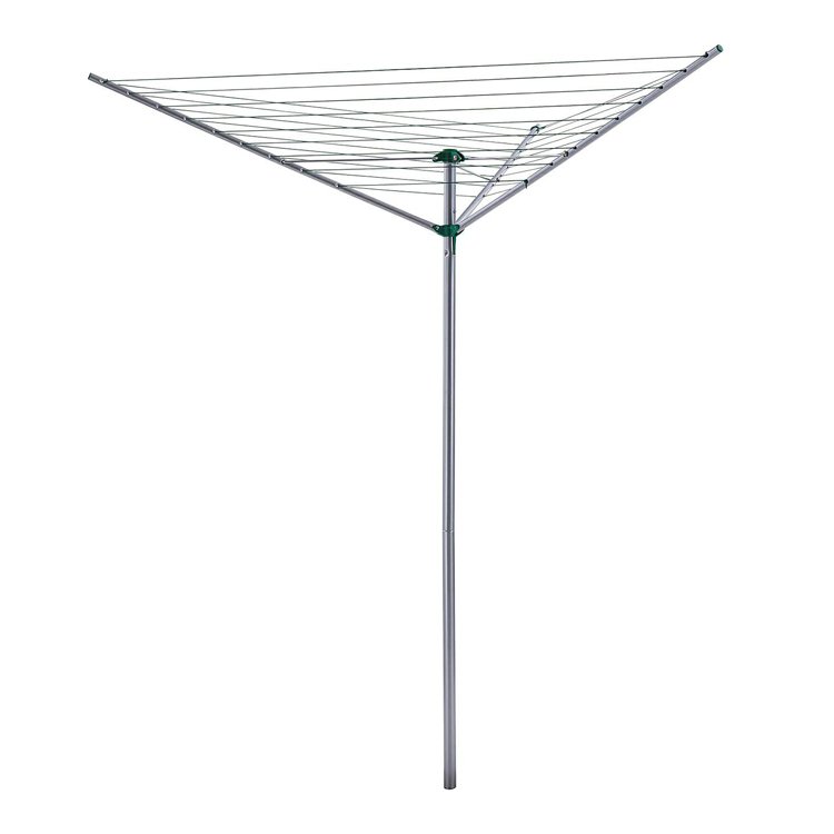 Wholesale 30M 3 Arm Aluminium Collapsible Outdoor Drying Line Umbrella Shape Clothes Hanging Stand Laundry Drying Rack