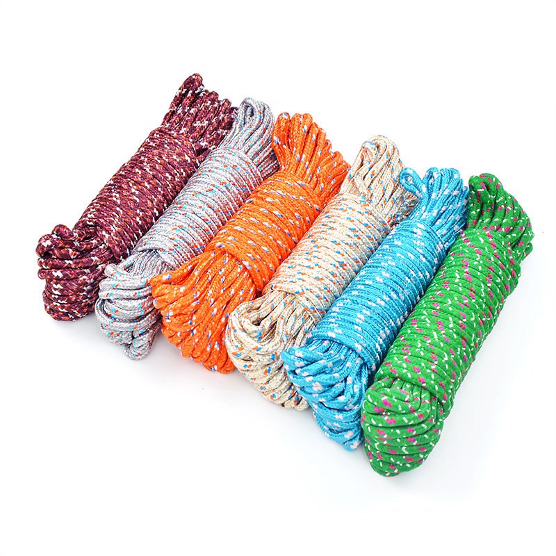 2023 Custom Outdoor Clotheslin Eeyewear Cords Colorful Packaging Nylon Braided Rope