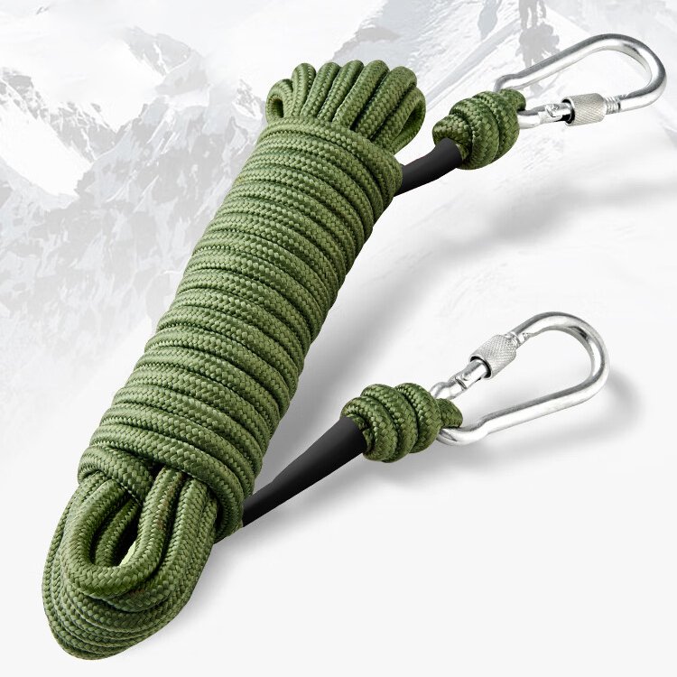 Clothesline Rescue Downhill Climbing Rope With Double Hooks Outdoor Climbing Rope