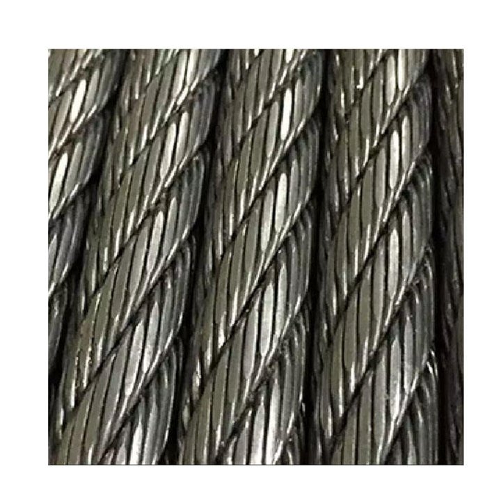 Ungalvanized Crushing Resistant Steel Wire Rope Compacted Strand Lifting Cable For Sal Swaged Wire Rope