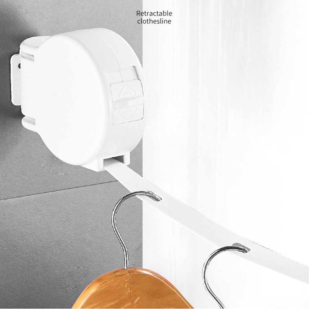 Retractable Washing Lines Heavy Duty Clothes Line Retractable Clothesline Rope for Indoor Outdoor Laundry Drying