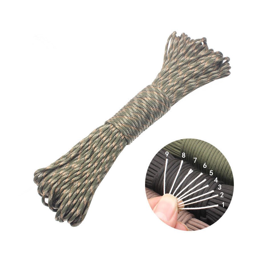 9 Strand braid survival Para cord 3mm 4mm 5mm Parachute Cord polyester nylon rope
