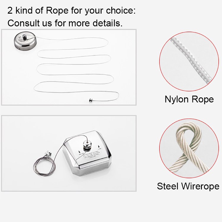 Hotel modern varal tendedero retractil Stainless Steel Retractable Clothesline Clothes Hanger square Washing Line with Rope