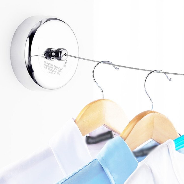 Stainless Single lines Wall Mounted Retractable Clothesline washing line