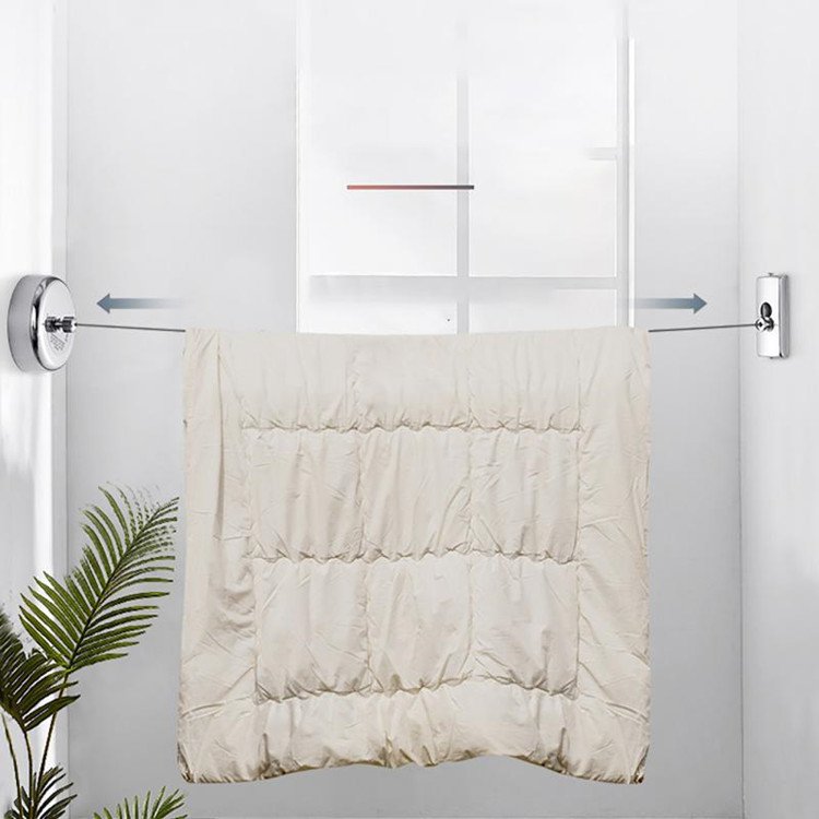 Stainless Single lines Wall Mounted Retractable Clothesline washing line