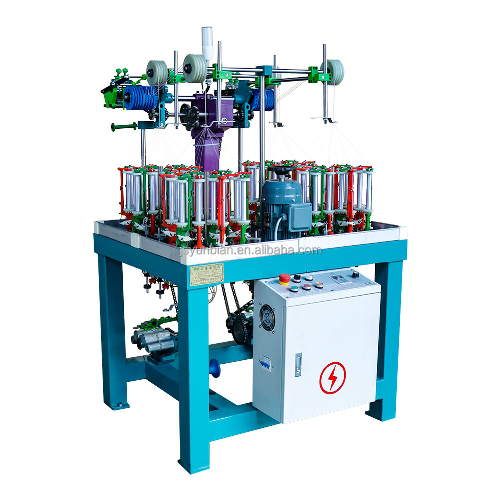 Yunbian (90-16-4)double row 16 spindle 4 head rope braiding machine delivering rope system decorative rope clothesline