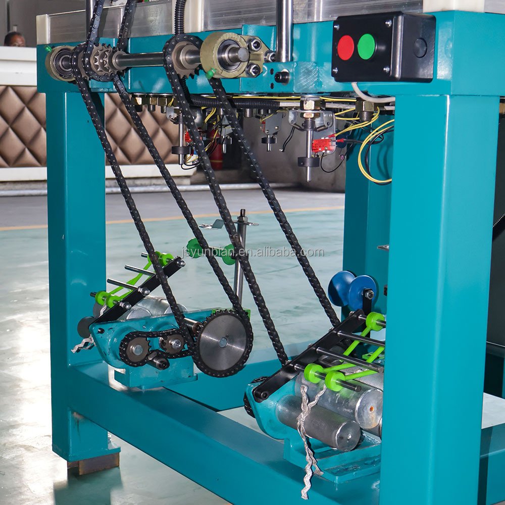 Yunbian (90-16-4)double row 16 spindle 4 head rope braiding machine delivering rope system decorative rope clothesline