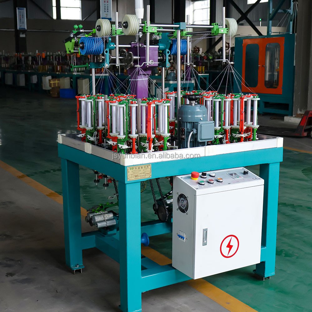 Yunbian (90-16-4)double row 16 spindle 4 head rope braiding machine delivering rope system decorative rope clothesline