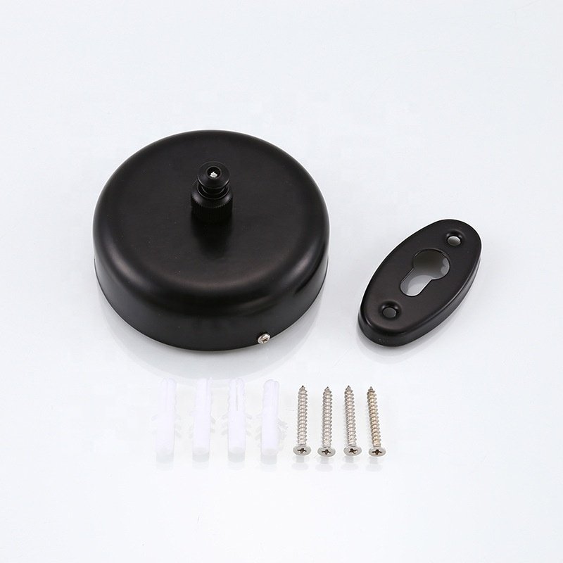 Stainless Steel Black Round Retractable Clothline Wall Mounted Clothes Hanger Line