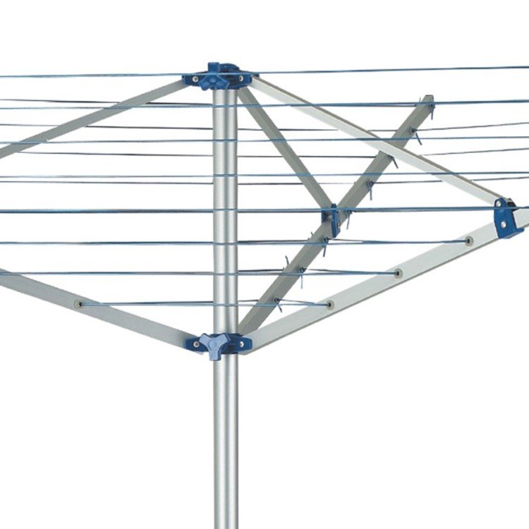 WIREKING 30M 3 Arms Aluminum Foldable Clothes Adjustable Laundry Racks Rotary Outdoor Umbrella Drying Rack