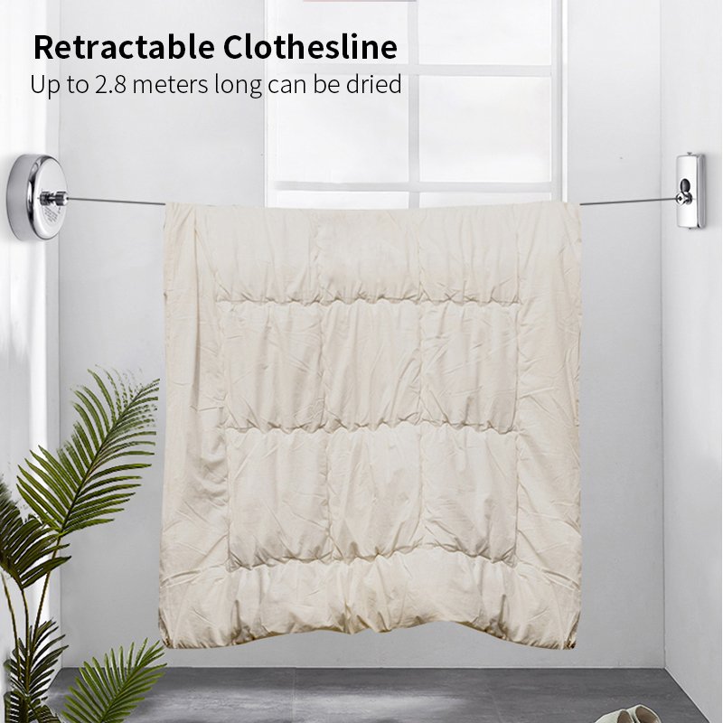 Stanles Steel Wall Drying Rack No Punching Yafei7113 Dry Cloth Line Laundry Clothes Drying Washingline