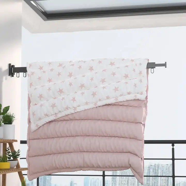 Aluminum Retractable Clothes Hanger Folding Clothes Drying Rack