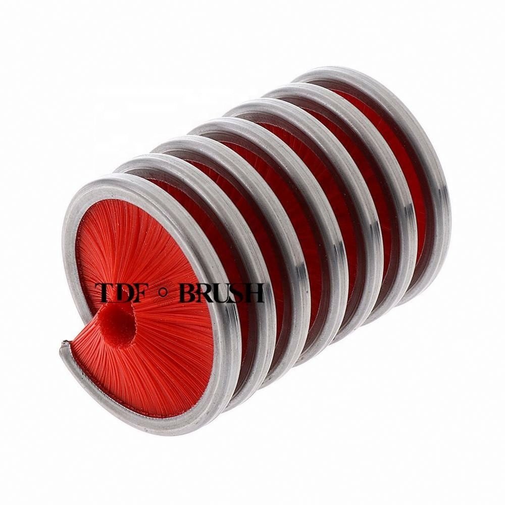 TDF Descaling cylinder Spiral Coil inward spring Brush wire descaling brush