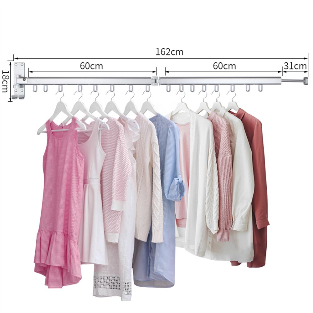 2022 New Upgrade Upturned Folding Clothes Rack New Clothes Drying Rack Three-layer Retractable Clothes Rack Black Clothesline