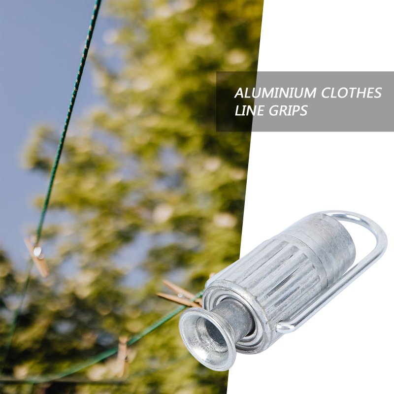 Metal Clothesline Tightener Aluminium Clothes Line Grips Sunline Line Tight For Hanging