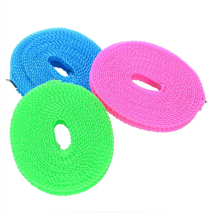 Non-slip Windproof Clotheslines Clothes Dryer Cloth Hanging Rope Windbreak Travel Outdoor Camping Clothesline drying rack