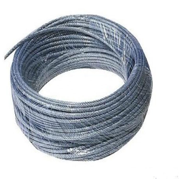 Factory Supplier Wear-resistant Clothesline Wire Rope Safety Fence galvanized wire rope