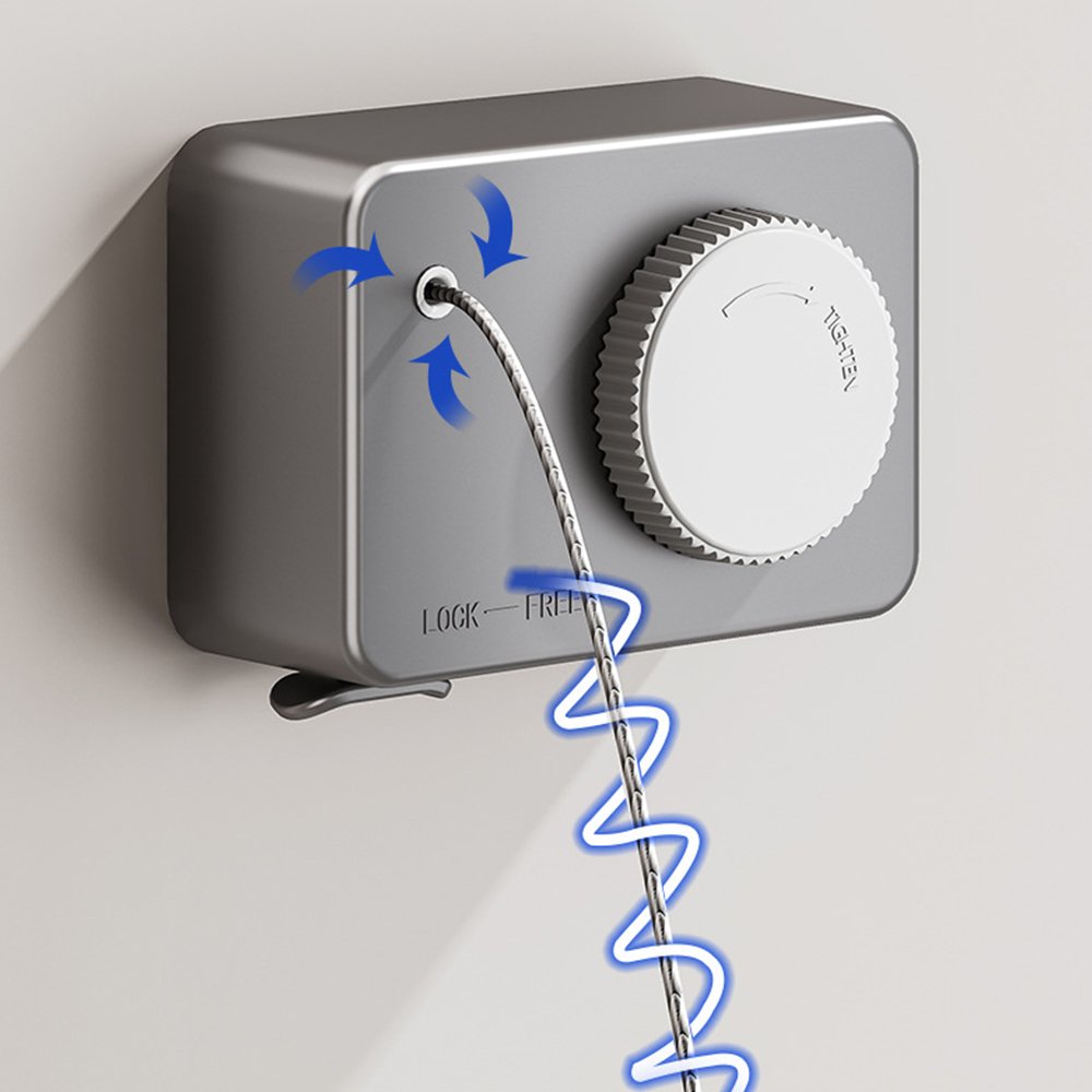 The new 4.2M Wire Can Tighten The Clothes Rack For Laundry ABS With Minimal Space Clothesline